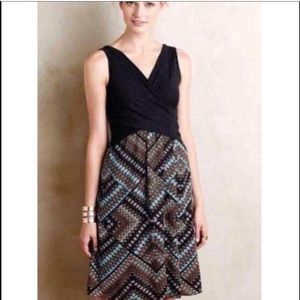 Anthropology across front Lola dress.